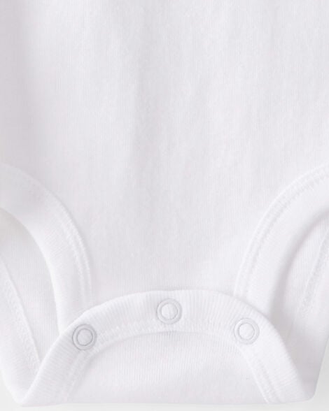 Product image 4 of Baby 10-Pack Sleeveless Cotton Bodysuits - White