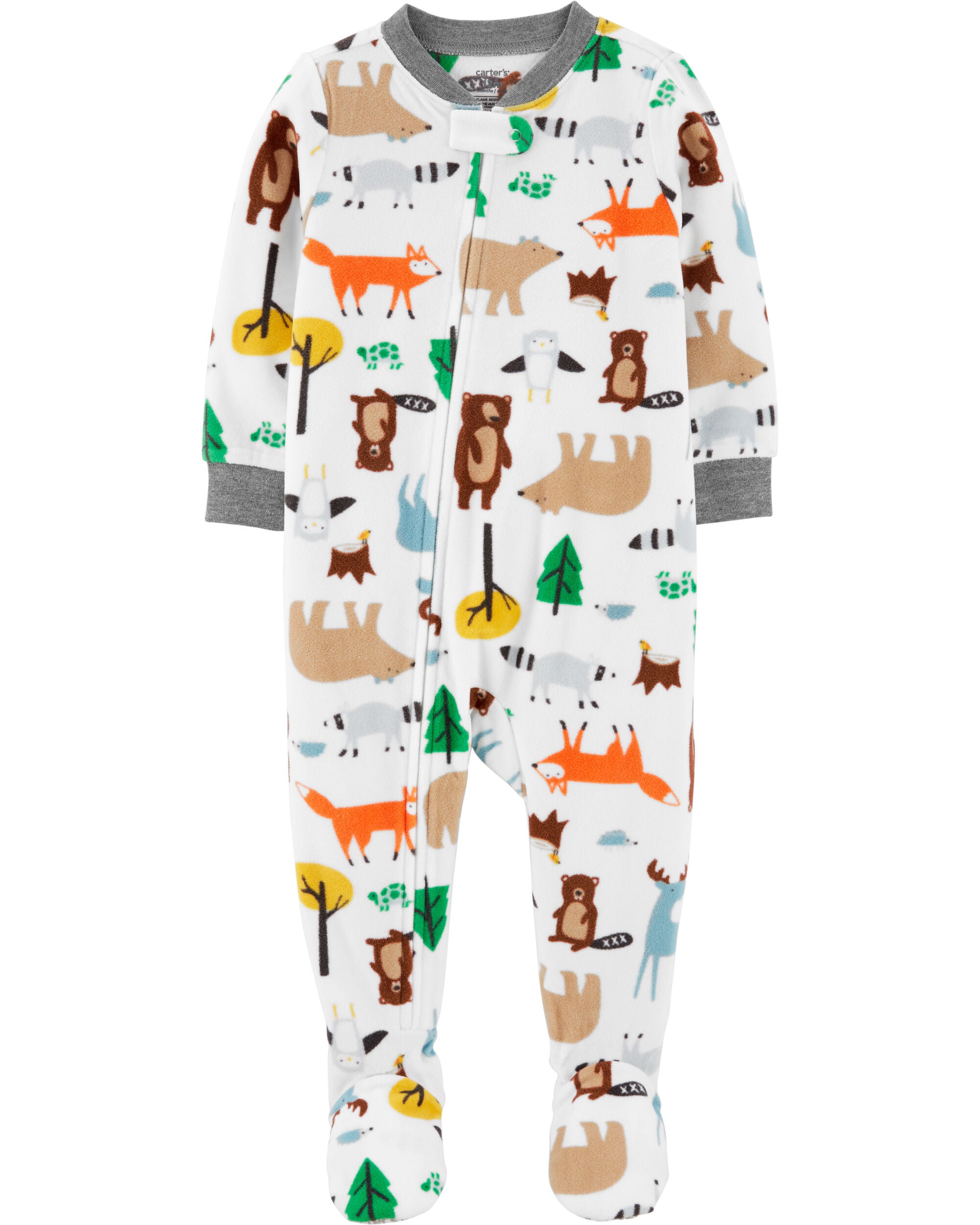 carters fleece footie pajamas
