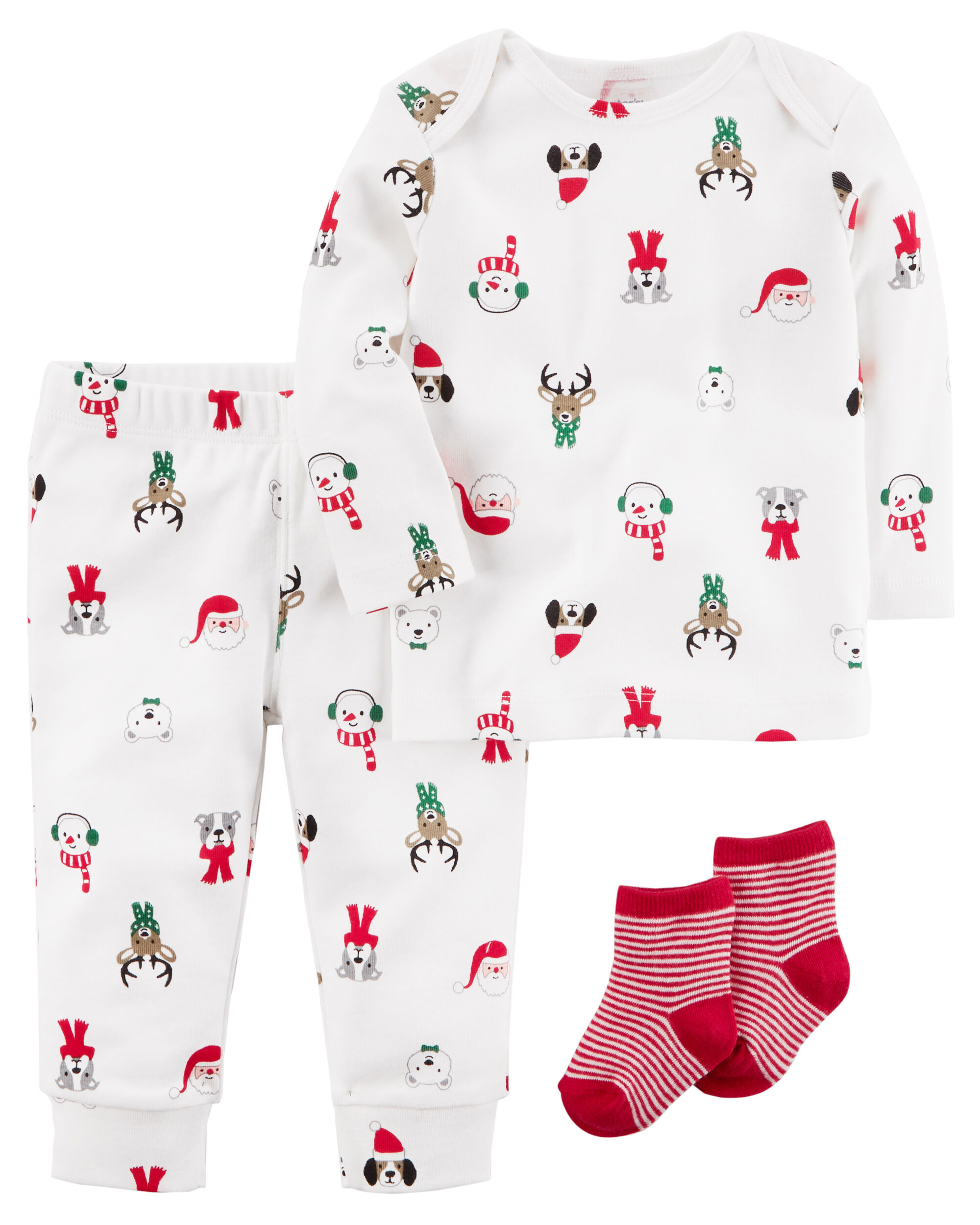 carters christmas pajamas baby