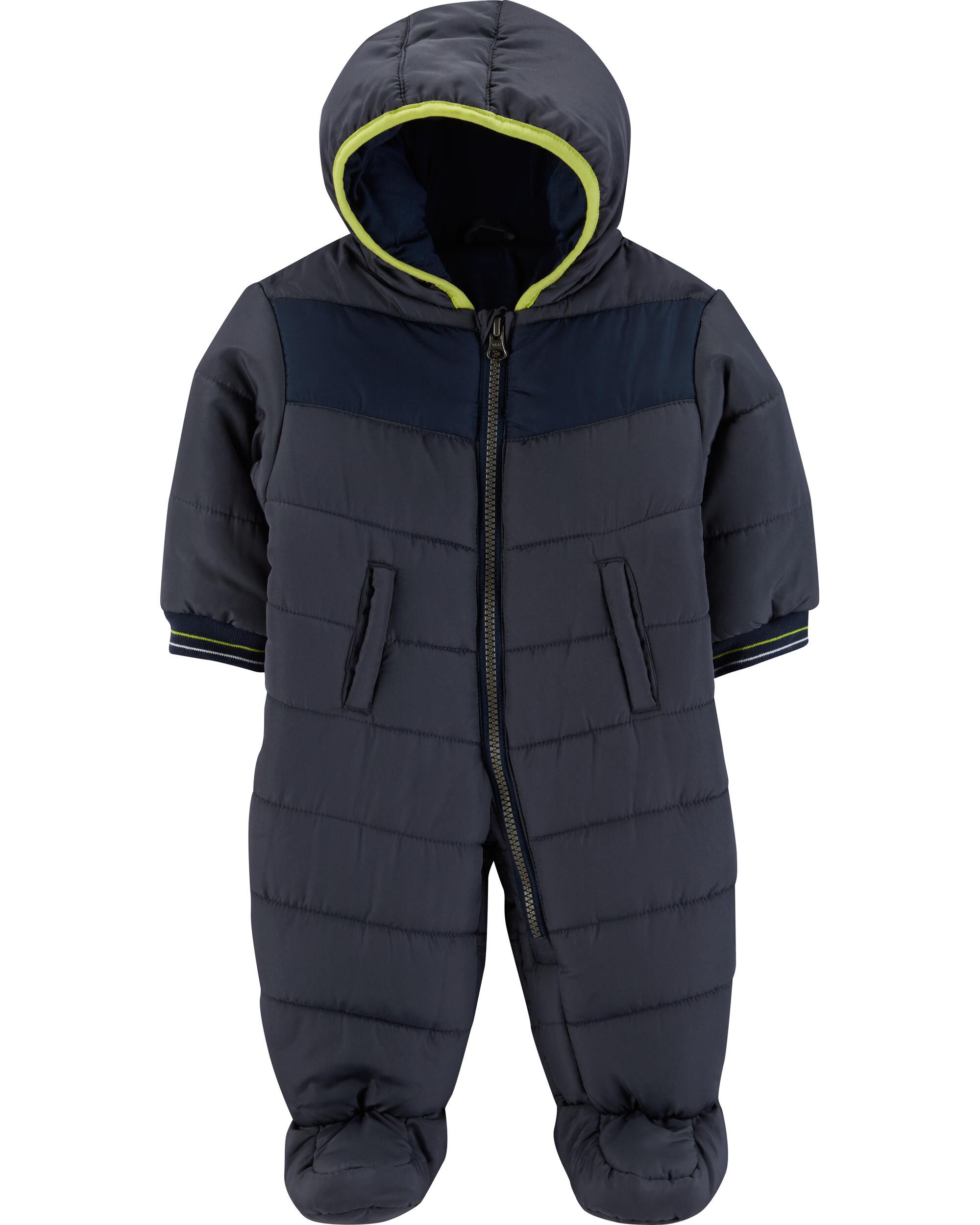 carters one piece snow suit