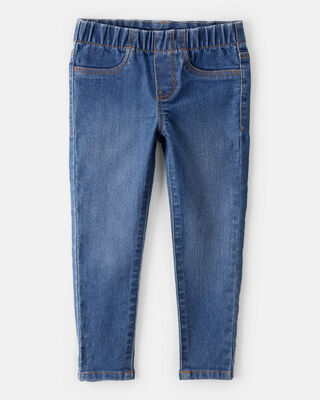 Product image 1 of Toddler Dark Wash Elastic-Waist Jeggings