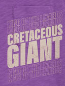Purple - Kid Dinosaur Pocket Graphic Tee, Selected