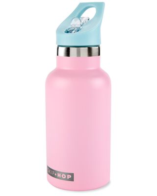 Product image 1 of Stainless Steel Canteen Bottle With Stickers - Pink