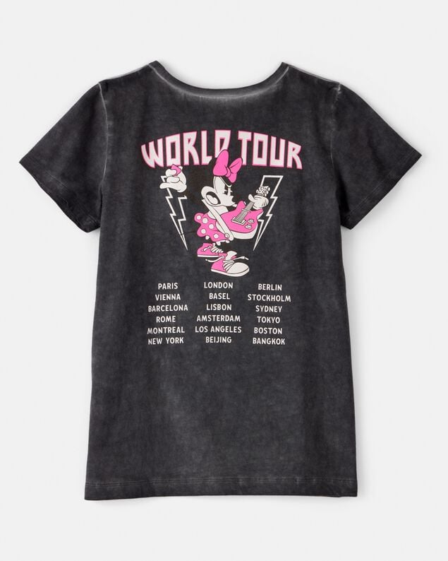 Product image 2 of Girls Disney© Minnie Mouse Music Short-Sleeve Graphic Tee - Black/Pink