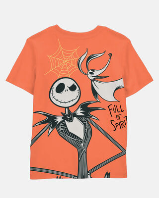 Product image 2 of Boys Glow Nightmare Before Christmas Halloween Short-Sleeve Graphic Tee - Orange