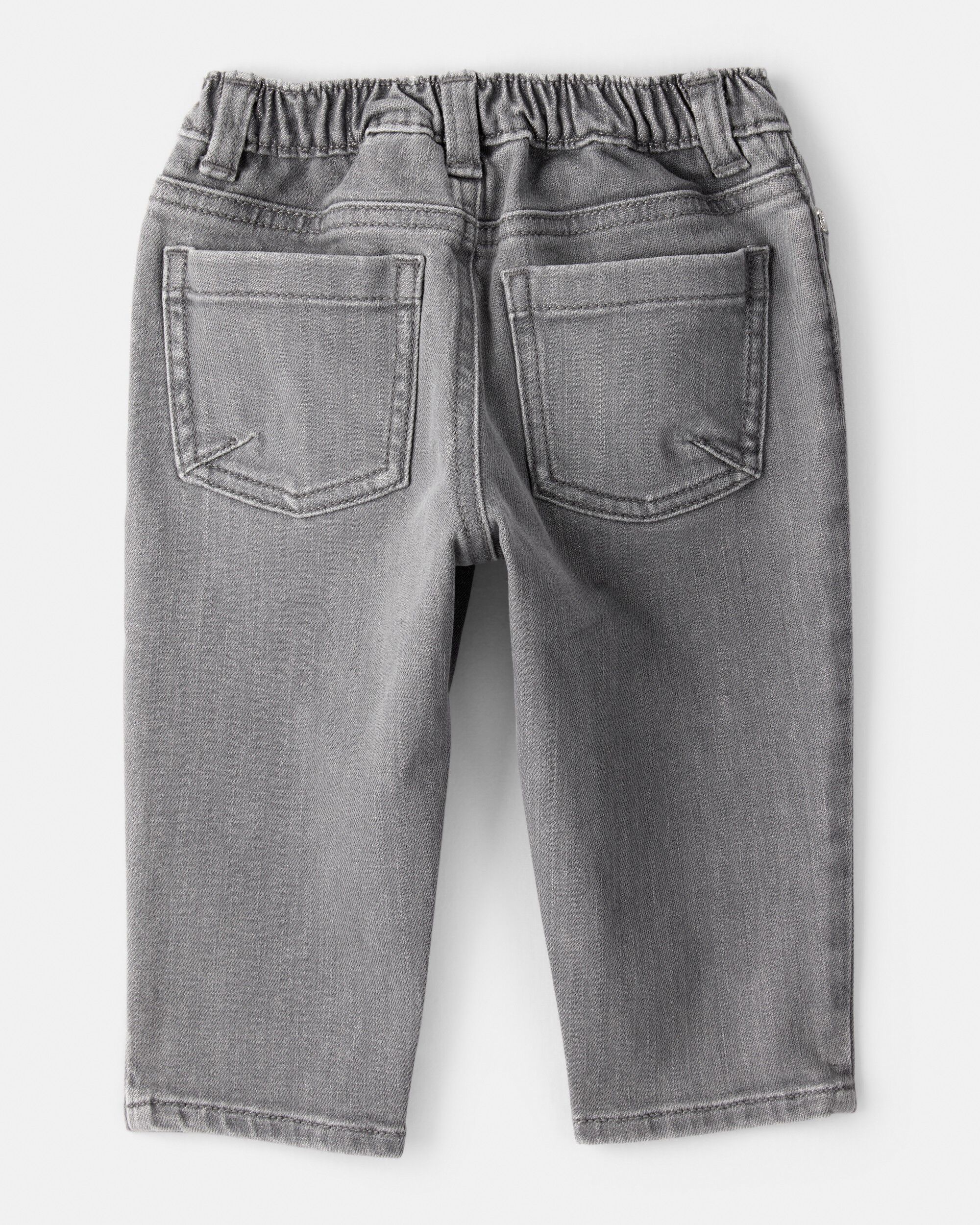 Baby Boy Tapered Washed Jeans - Grey