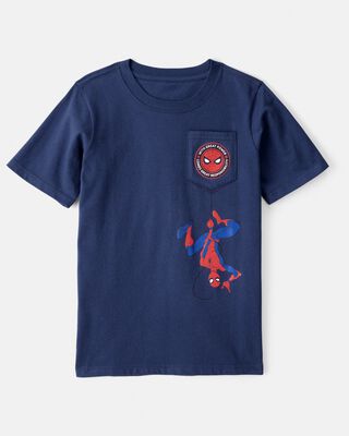 Product image 1 of Kid Marvel™ Spider-Man Short-Sleeve Graphic Tee - Blue