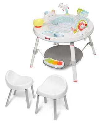 Product image 1 of Silver Lining Cloud 3-in-1 Grow with Me Set with Activity Center & Toddler Chairs