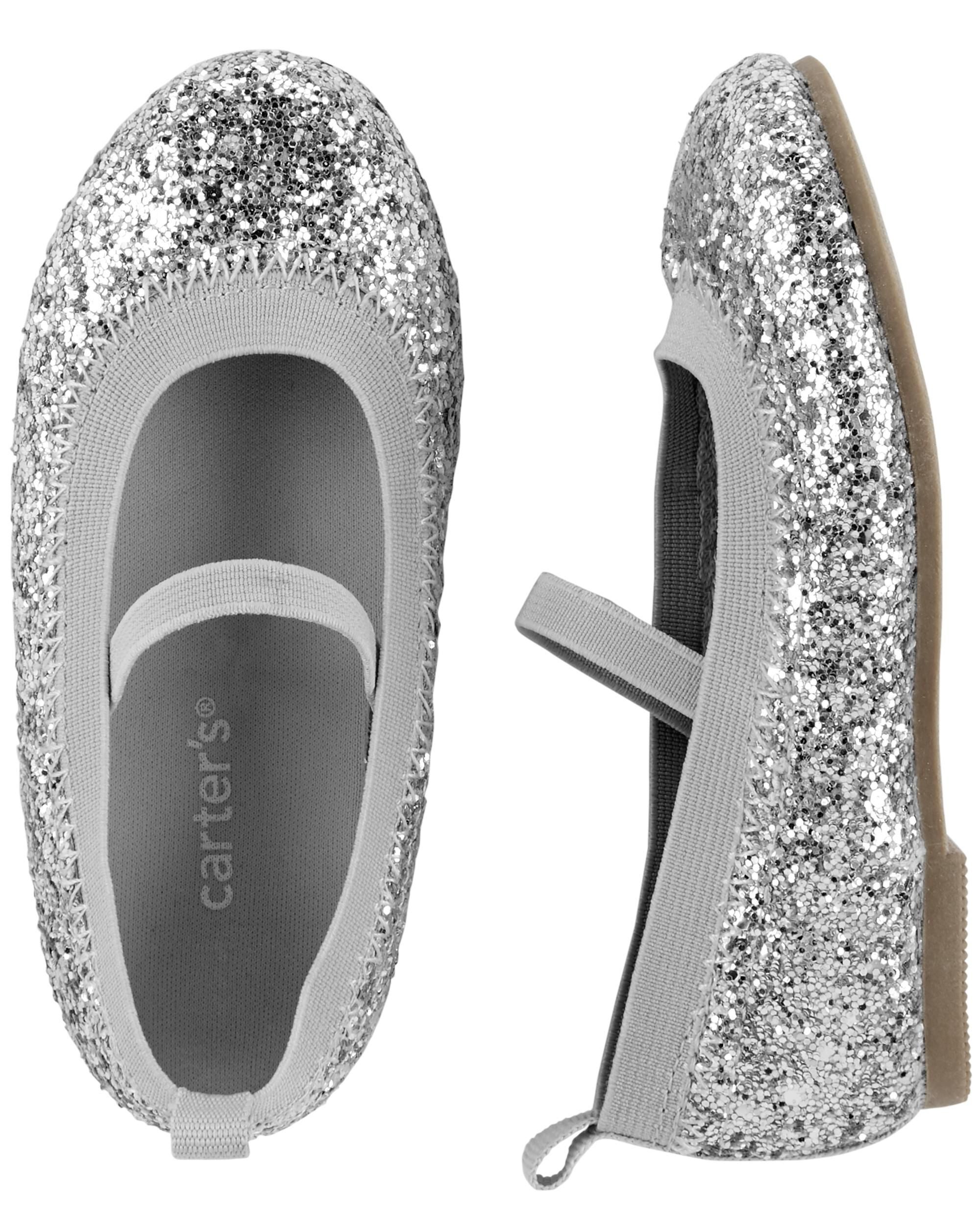 carter's glitter ballet flats