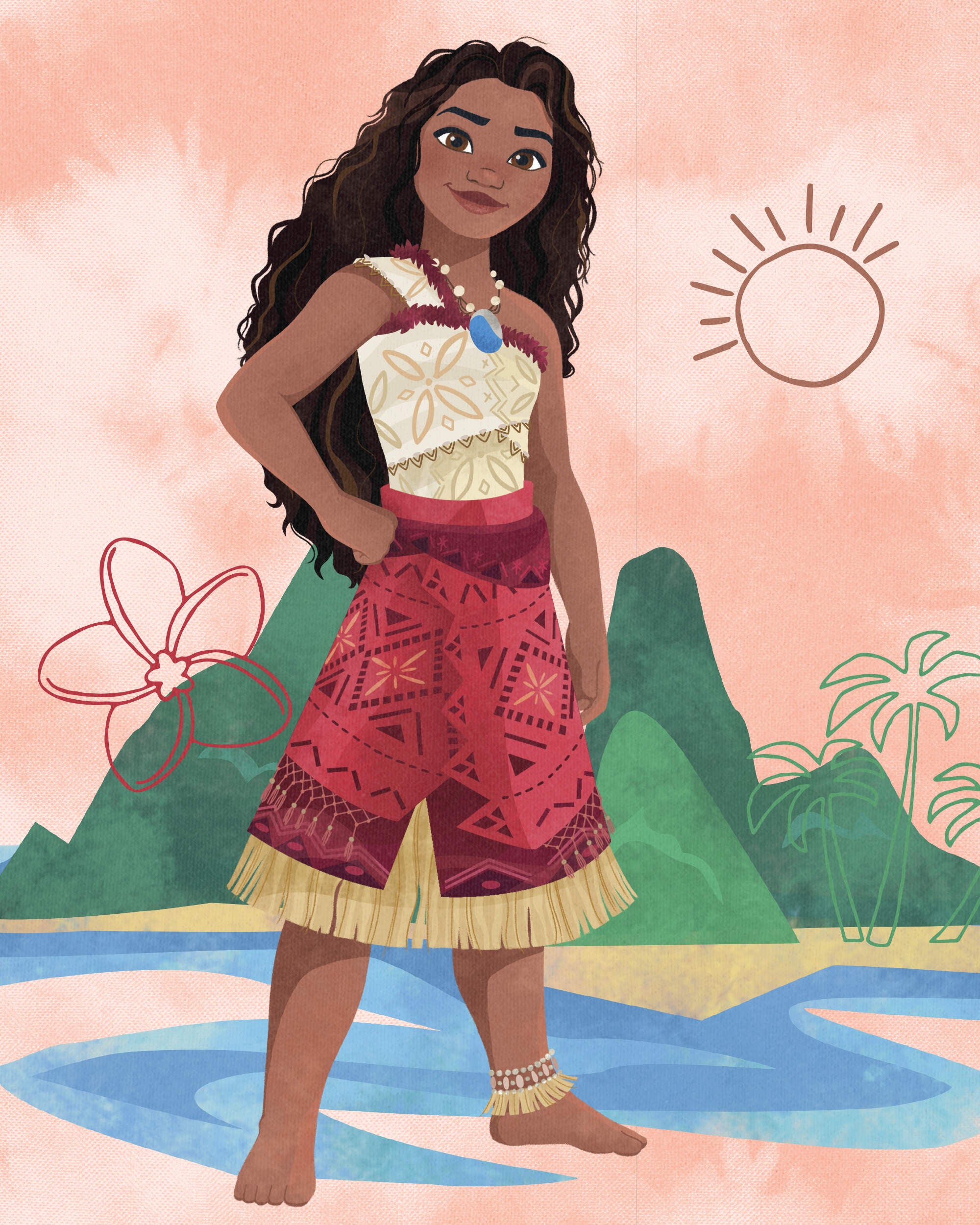 Moana hot dress asda