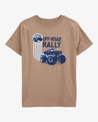 Product image 1 of Kid Off-Road Rally Short-Sleeve Graphic Tee - Brown