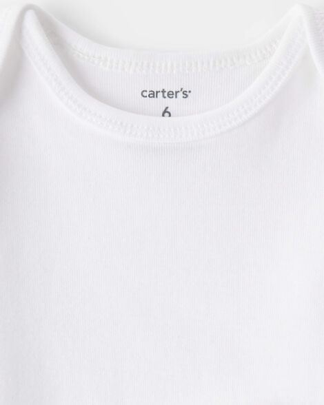  Product image 2 of Baby 5-Pack Short-Sleeve Bodysuits - White