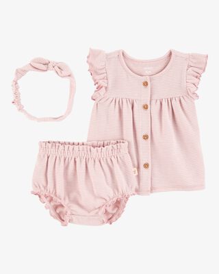 Product image 1 of Baby 3-Piece Outfit Set - Pink