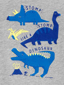 Grey - Toddler Dinosaur Graphic Tee, Selected