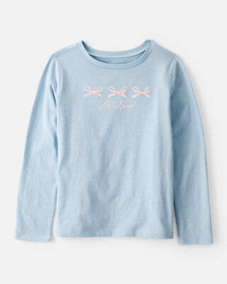 Girls Long-Sleeve Top - Blue