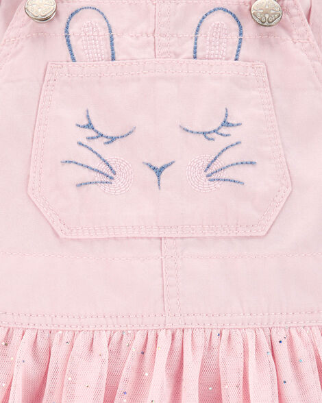 Product image 3 of Baby Bunny Glitter Jumper Dress - Pink