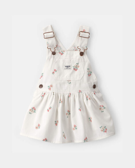 Baby Girl Strawberry Skirtall - White
