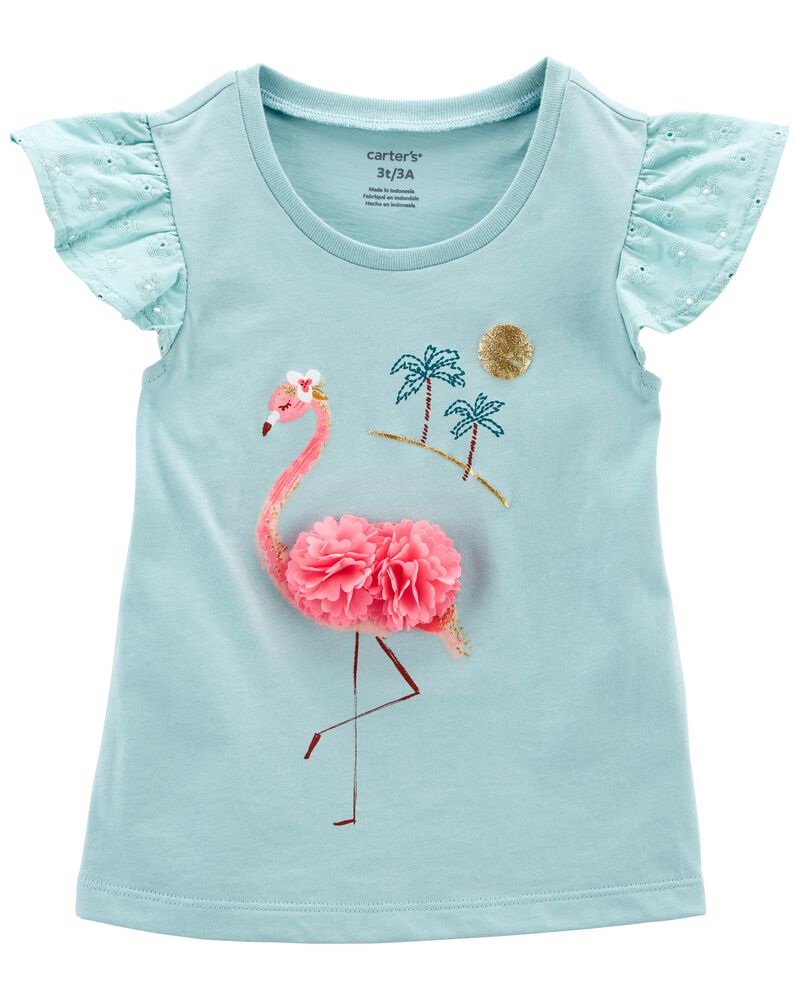Flamingo Flutter-Sleeve Top | carters.com