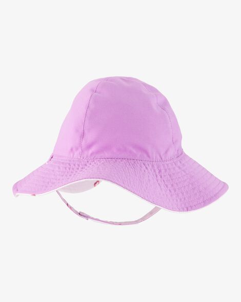  Product image 2 of Baby Heart Print Reversible Swim Hat - Purple