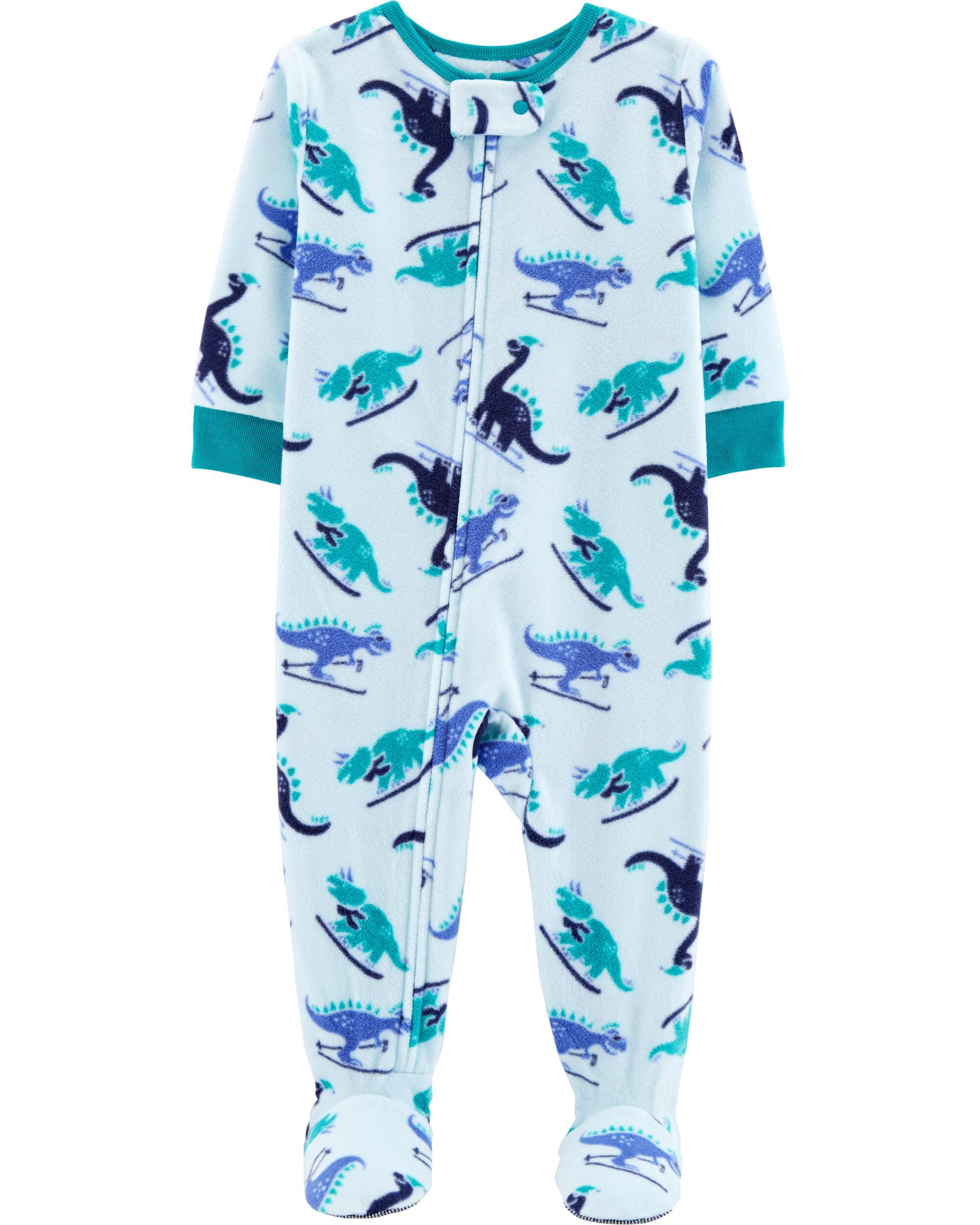 1-Piece Dinosaur Fleece PJs | carters.com