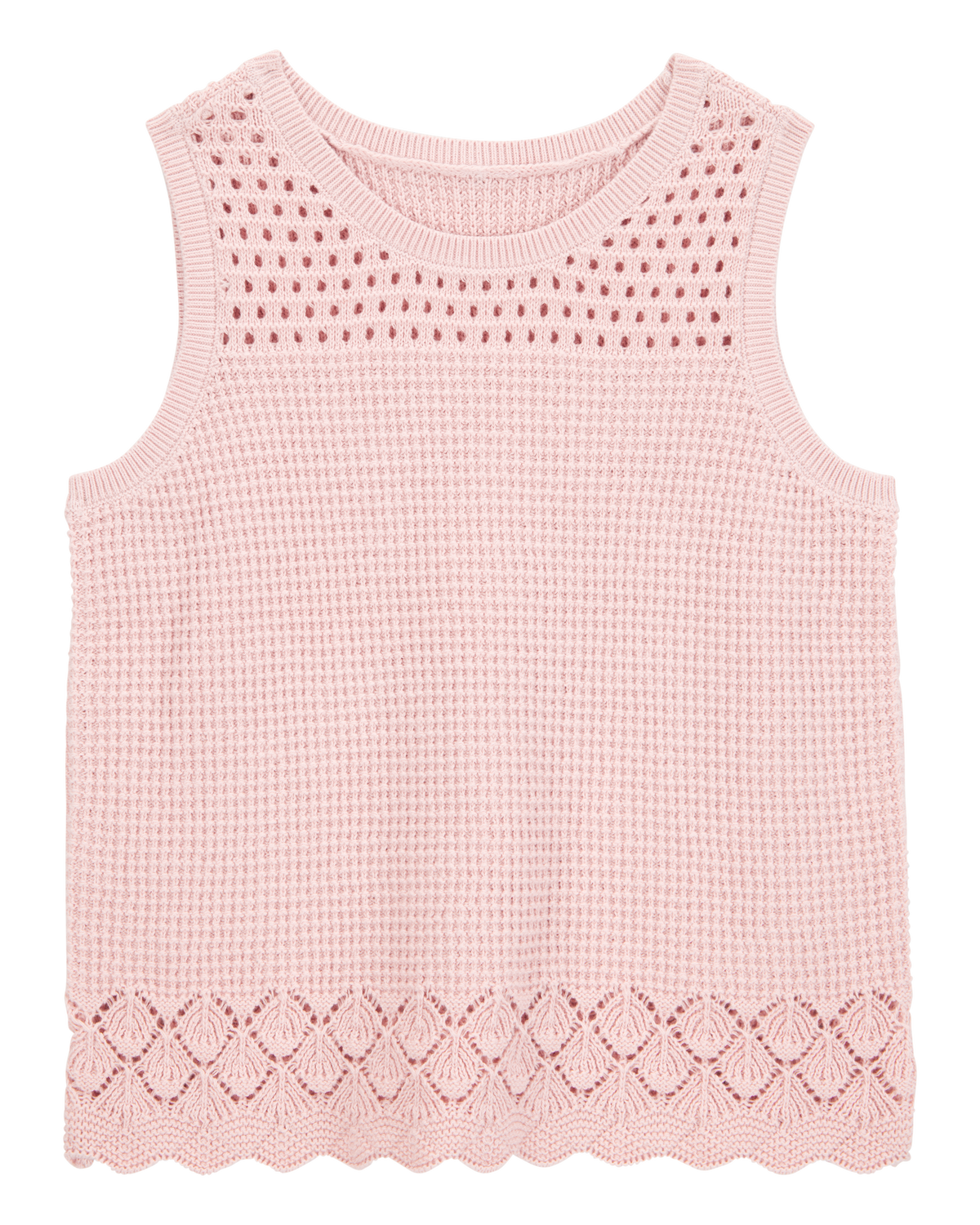 Kid Pointelle Sweater Knit Tank - Pink - OshKosh | Carter's