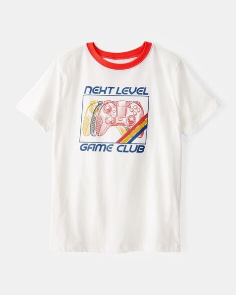 Kid Game Club Short-Sleeve Graphic Tee - White