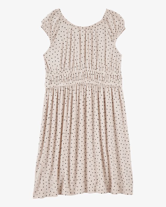 Product image 2 of Kid Polka Dot Short-Sleeve Dress - Tan