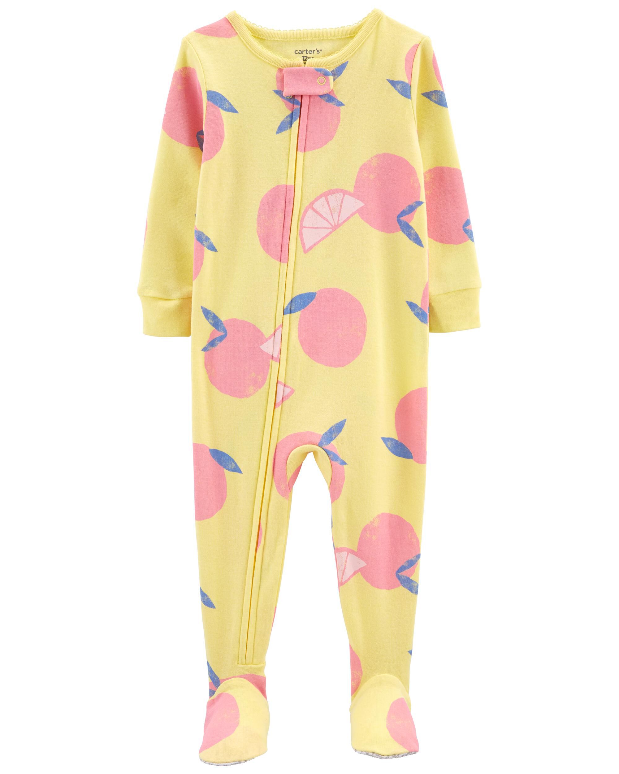 Details about   Carter’s Girl's Fleece Footed One Piece Pajamas Best Sister Size 18M or 24M 