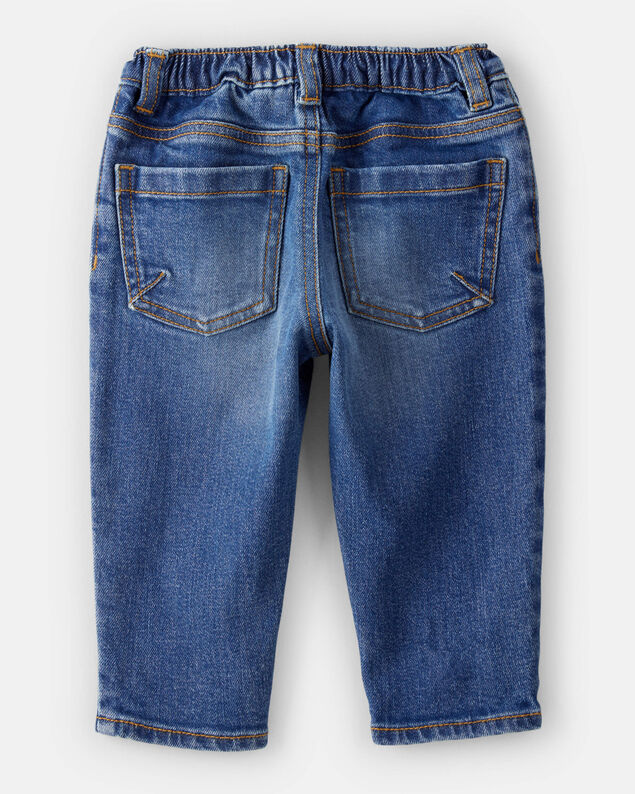 Product image 2 of Baby Boy Distressed Denim Jeans - Dark Wash