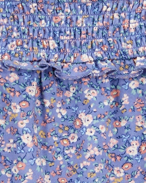 Product image 2 of Toddler Floral Print Smocked Square Neck Top