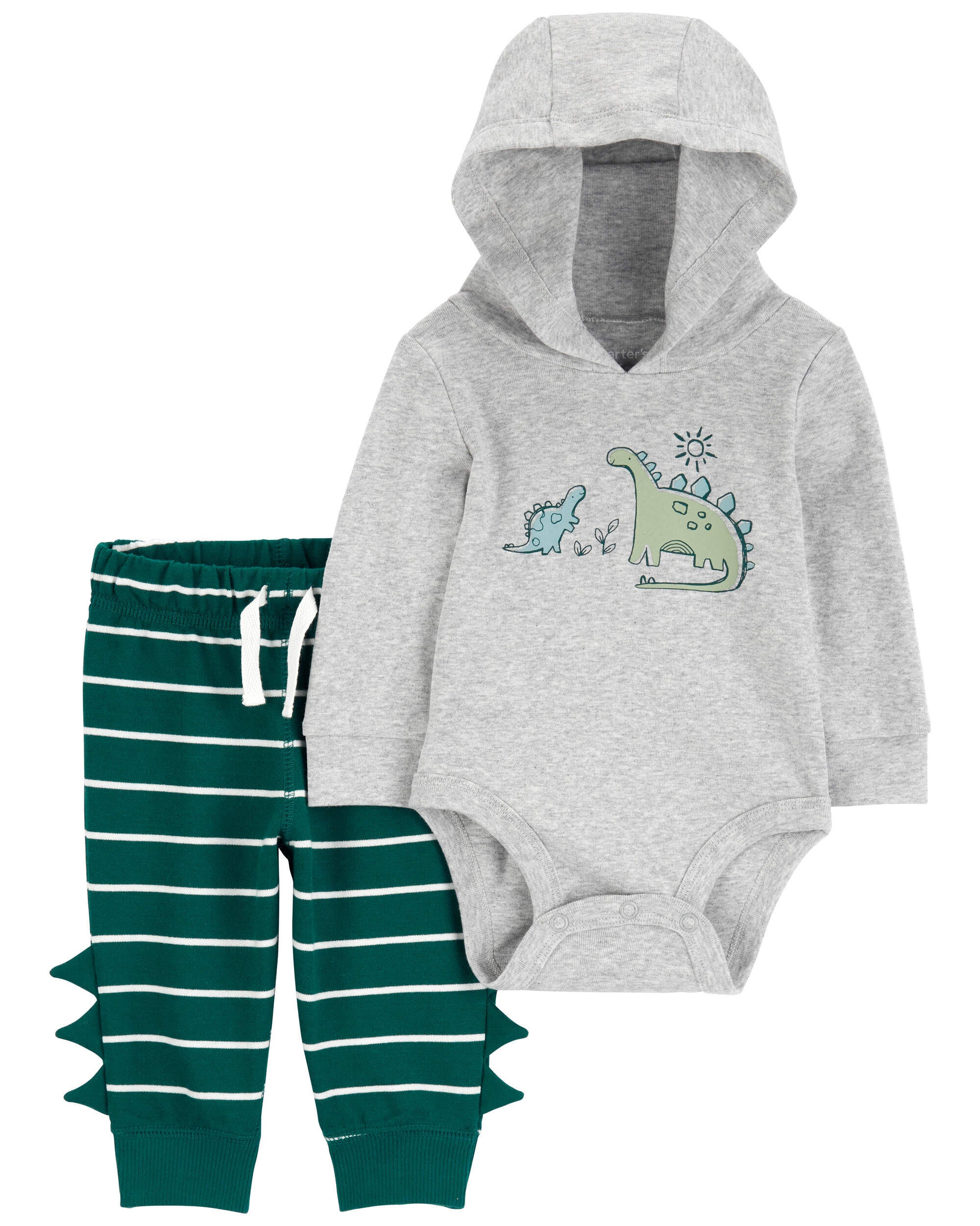 Baby 2 Piece Dinosaur Hoodie and Pants Set Carter s Carter s