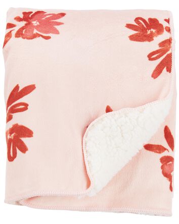 Baby Plush Floral Blanket