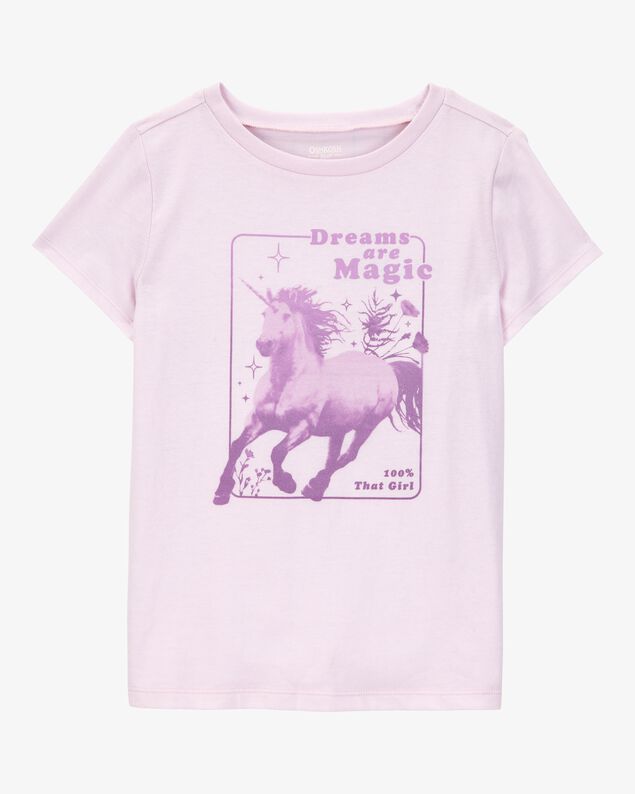 Product image 1 of Kid Dreams Are Magic Short-Sleeve Graphic Tee - Pink