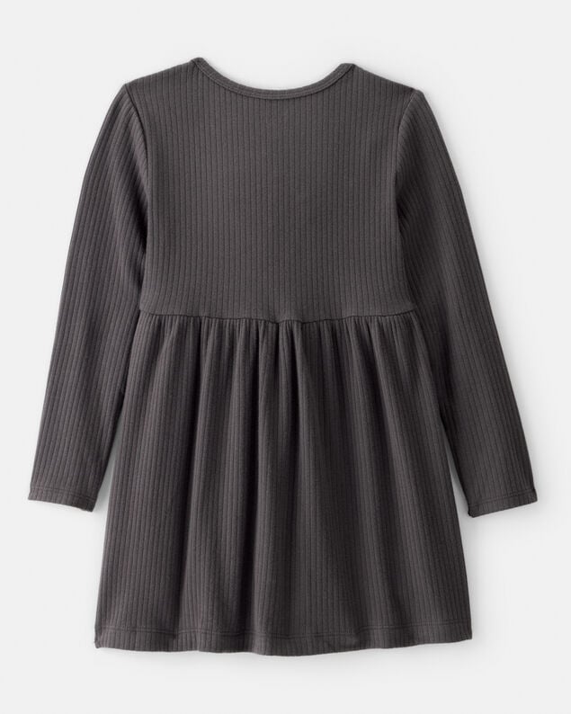 Product image 2 of Toddler Girl Long-Sleeve Dress - Black