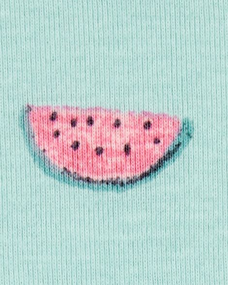 Baby 4-Piece Watermelon 100% Snug Fit Cotton Pajamas - Green