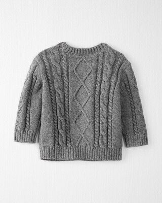 Product image 2 of Baby Organic Cotton Cable Knit Sweater