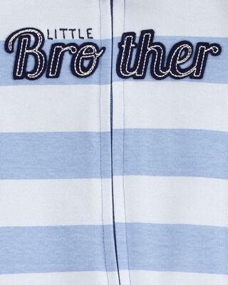 Product image 2 of Baby Little Brother 2-Way Zip Cotton Sleep & Play Pajamas