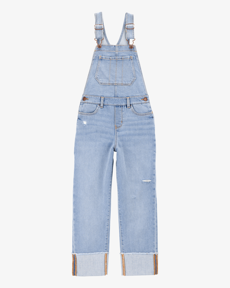 Kid Stretch Denim Overalls - Taz Wash