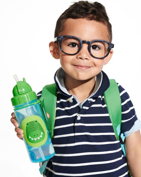  Product image 3 of Zoo Straw Bottle - 13 oz - Crocodile