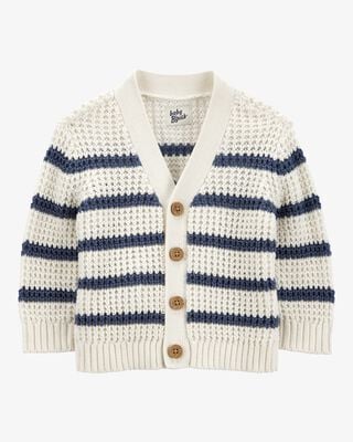 Baby Twill 100% Cotton Button-Down Jacket - Navy