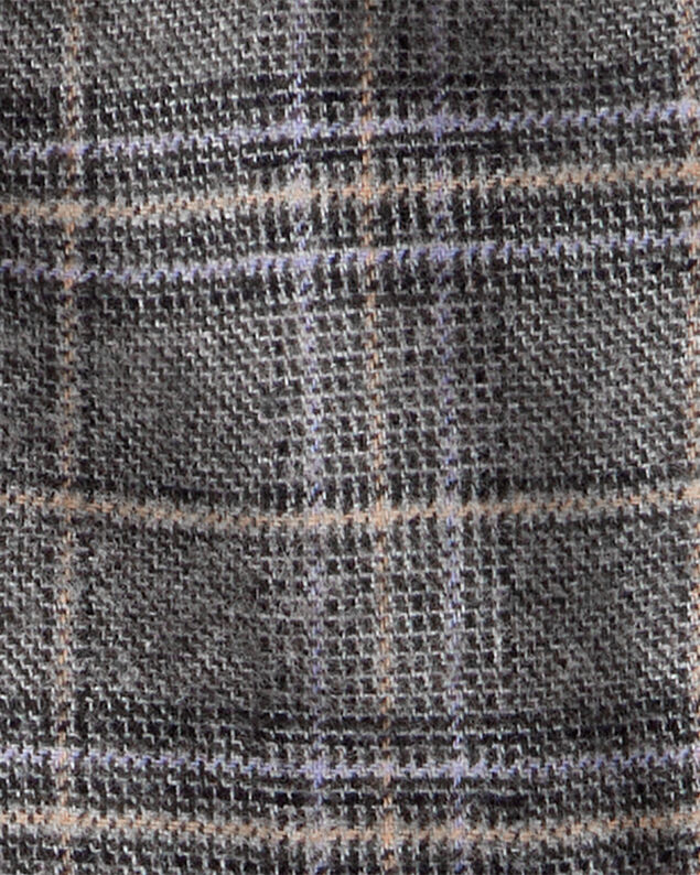 Product image 2 of Baby Boy Plaid Long-Sleeve Zip-Up Fashion Jacket - Grey