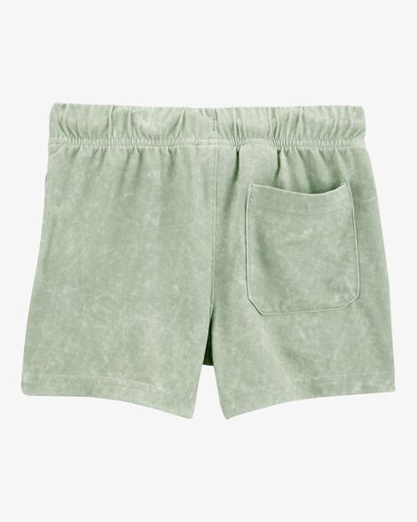  Product image 2 of Toddler Solid Pull-On Knit Shorts - Green