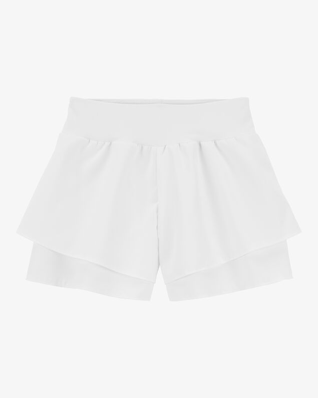 Product image 1 of Kid Flowy Layered Flip Short - White