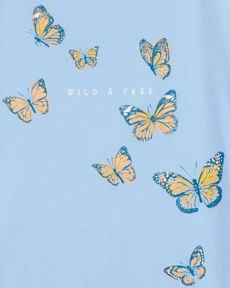  Product image 2 of Kid Butterfly Short-Sleeve Graphic Tee - Blue