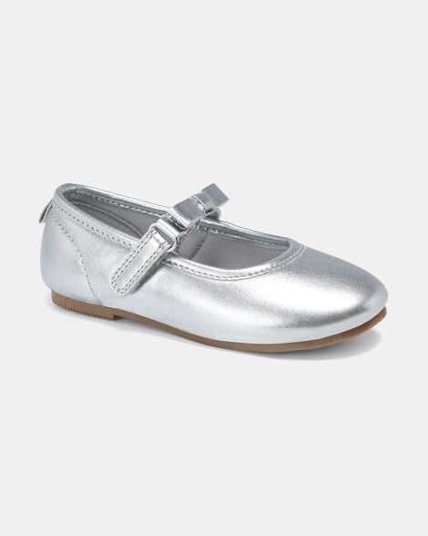 toddler girl dress shoes - silver