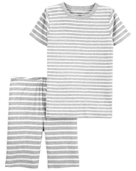 Product image 1 of Kid 2-Piece Striped 100% Snug Fit Cotton Pajamas