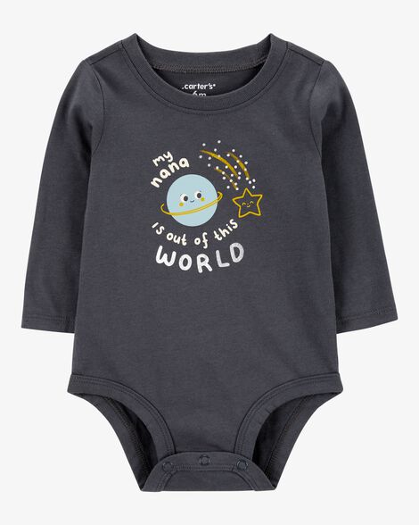  Product image 1 of Baby Nana Is Out Of This World Long-Sleeve Bodysuit