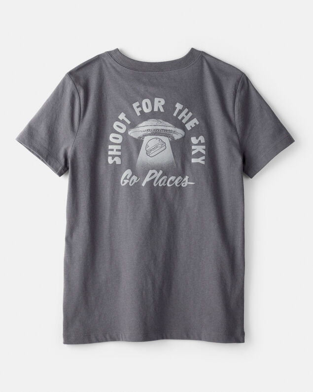 Product image 2 of Boys Shoot For The Sky Short-Sleeve Graphic Tee - Grey