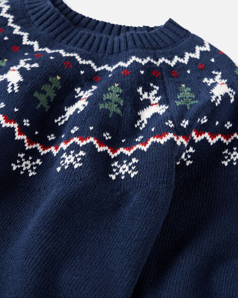  Product image 2 of Toddler Fair Isle Organic Cotton Sweater