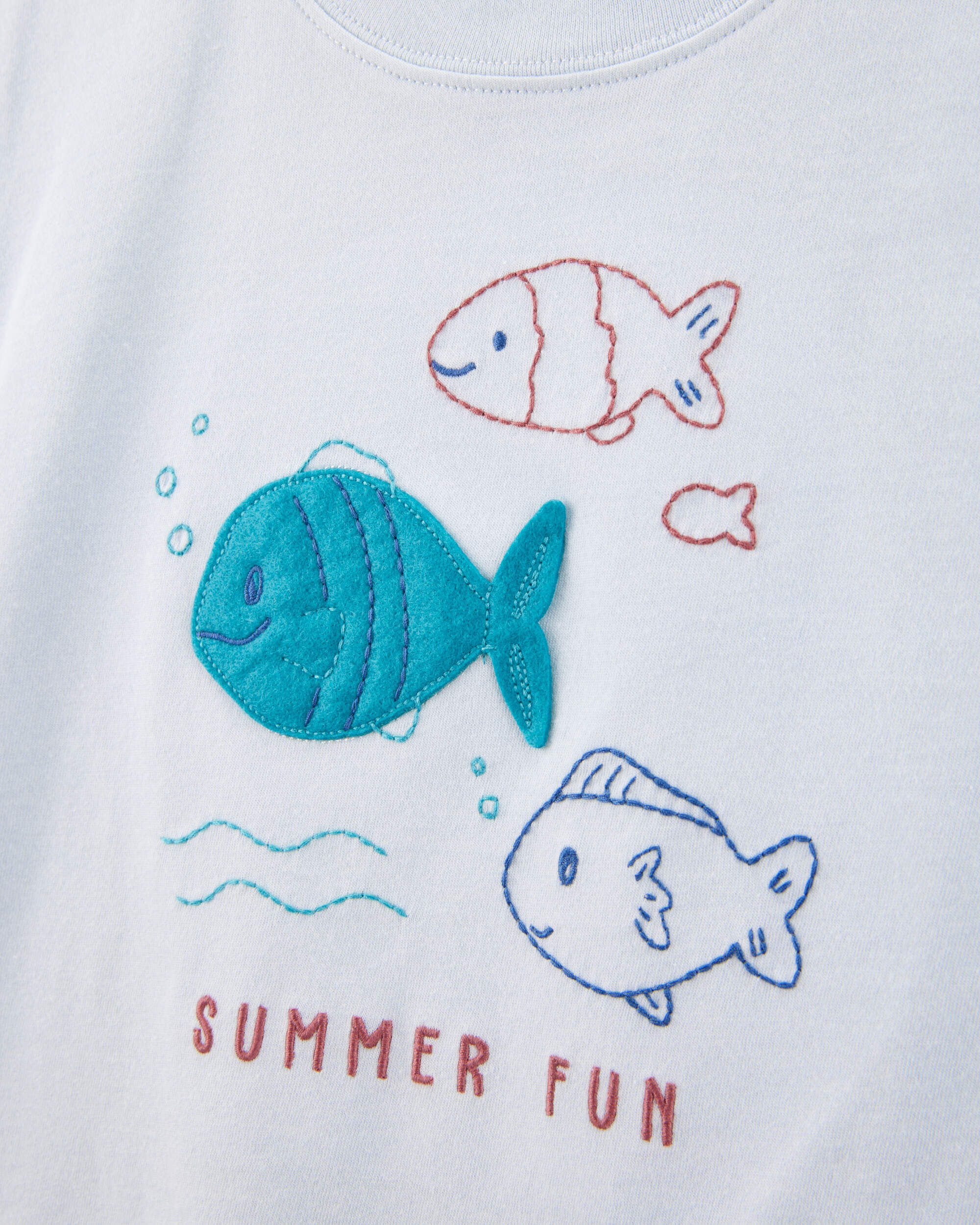 Baby 2-Piece Fish Short-Sleeve Tee & Pull-On Short Set